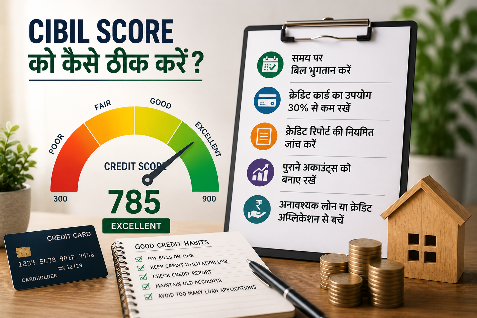 CIBIL Score Ko Kaise Theek Karen